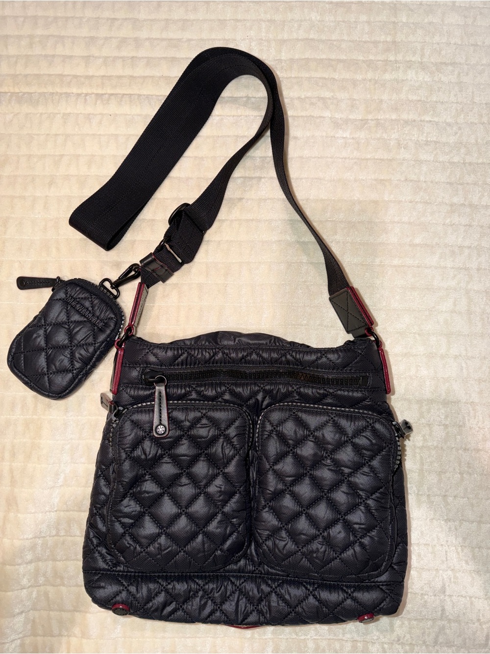 MZ Wallace Quilted Mia in Black - Picture 2 of 12